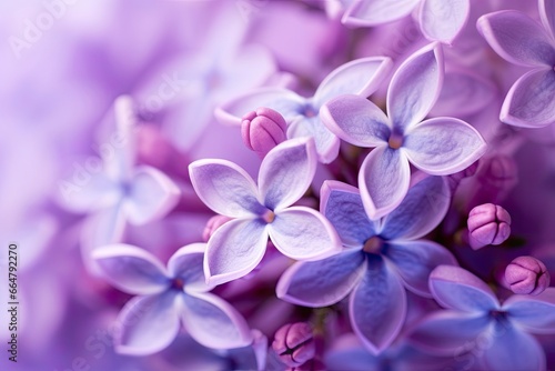 Lilac blossom macro background with copy space. © Mehdi
