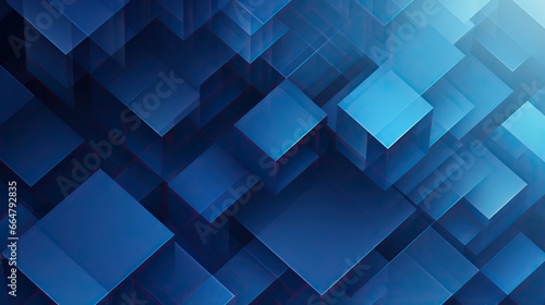 abstract blue squares background photo