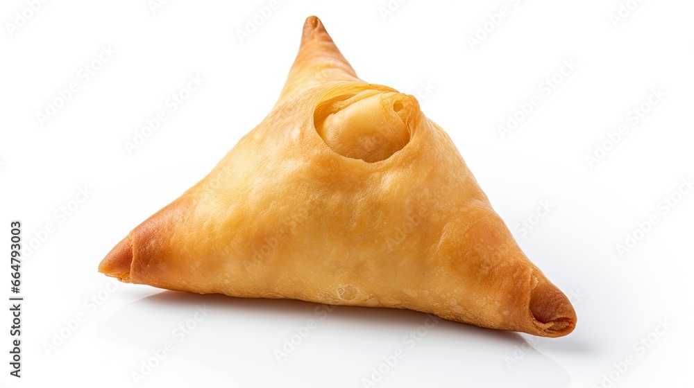 Tasty samosa isolated on white background. Tasty samosa isolated on white background.