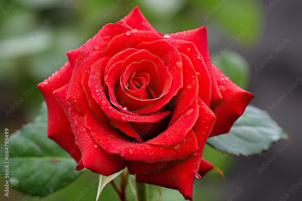 Red rose for Valentine's Day.