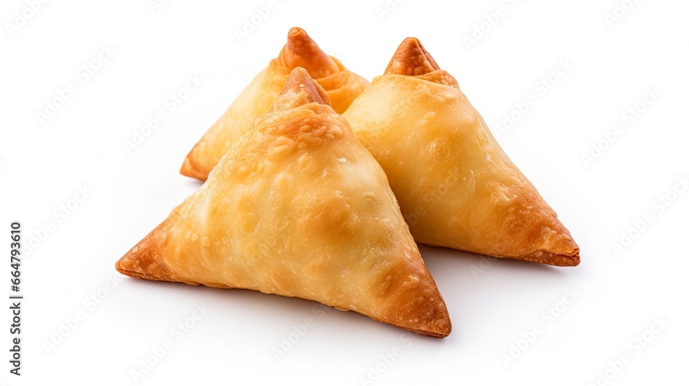 Tasty samosa isolated on white background. Tasty samosa isolated on white background.