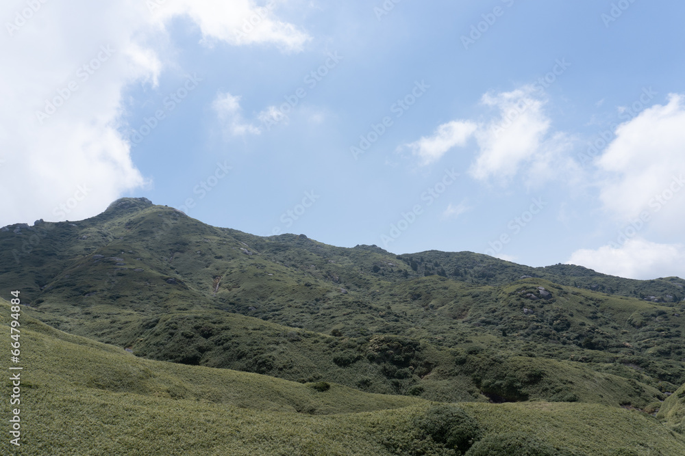 The view between Mt. Miyanoura and Mt. Nagata in Yakushima