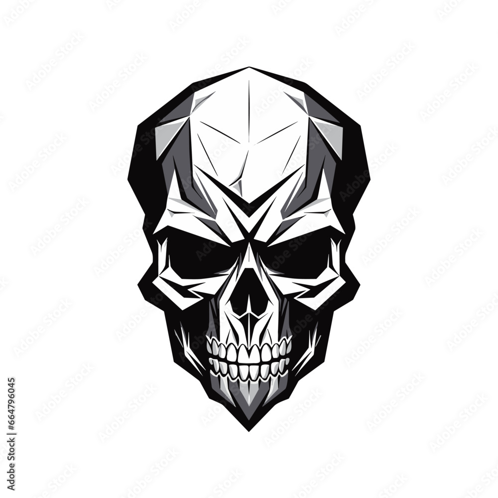 Artistic vector of a skull illustration. Suitable for tattoo, design, and logo. Artistic vector of a skull illustration. Suitable for tattoo, design, and logo.