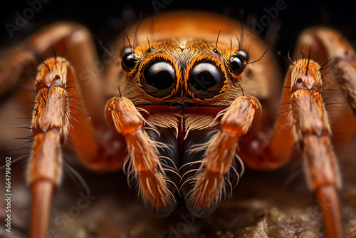 Close-up picture of a spider. 