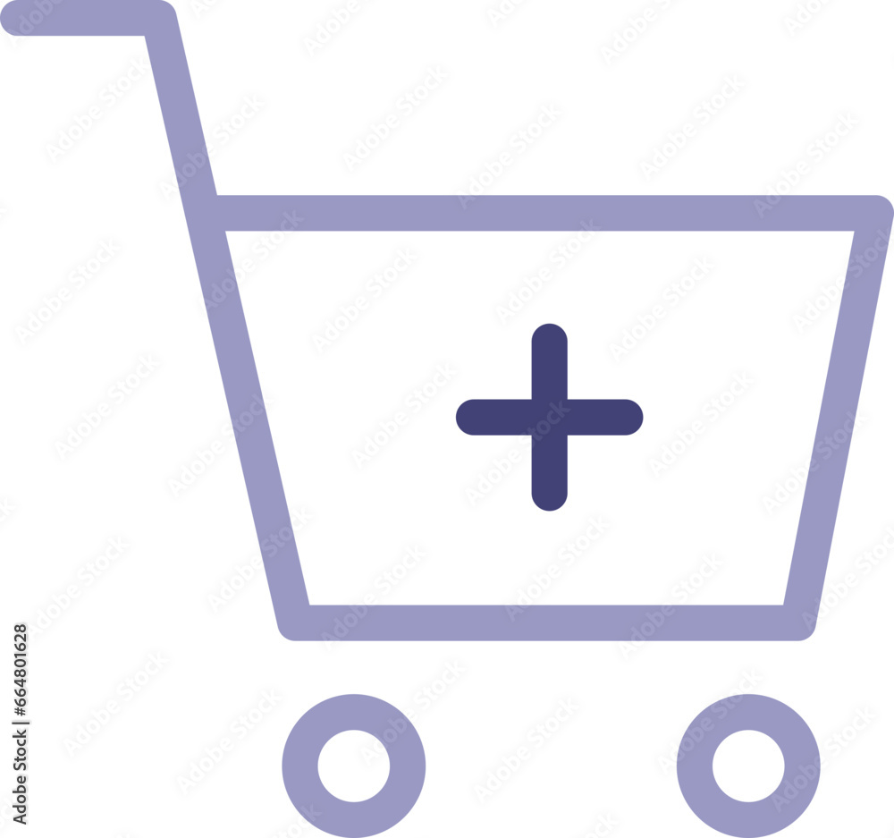 Fototapeta premium shopping cart product add icon