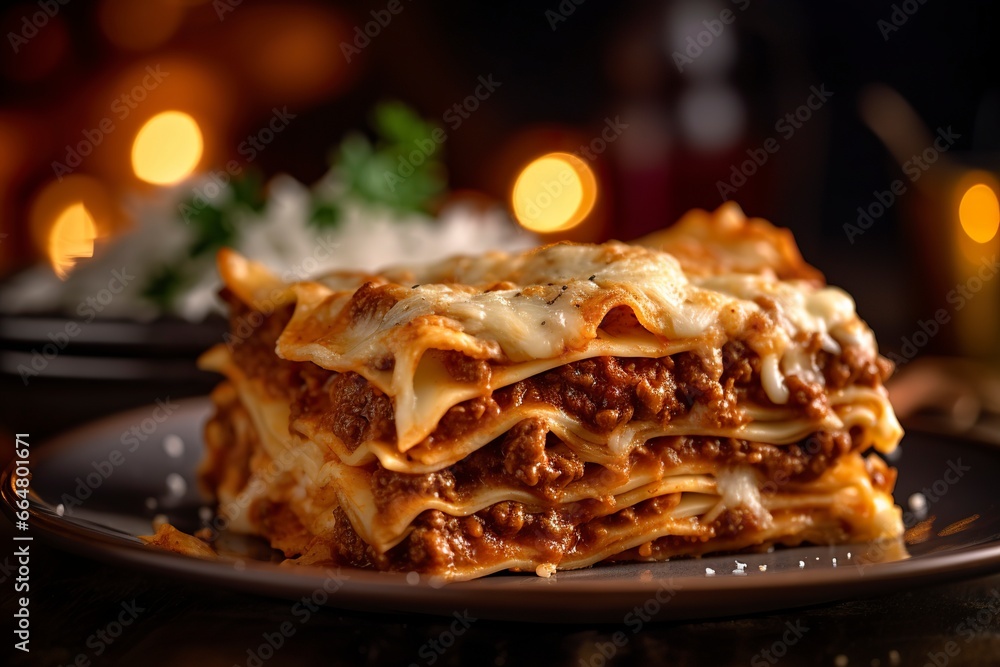 Traditional italian food lasagne with meat sauce. Traditional italian food lasagne with meat sauce.