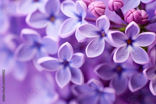 Lilac blossom macro background with copy space. © Mehdi