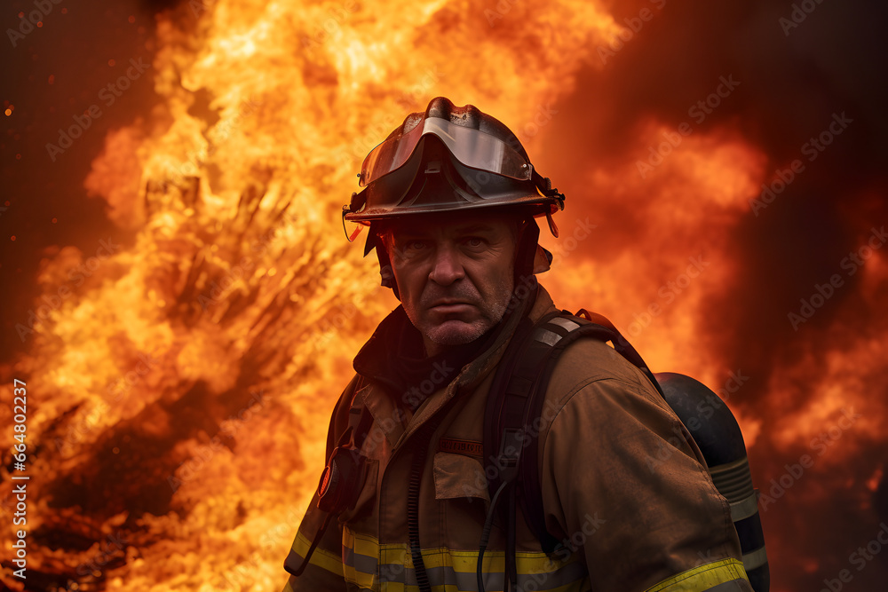 Bravely Battling a Raging Inferno Bravely Battling a Raging Inferno