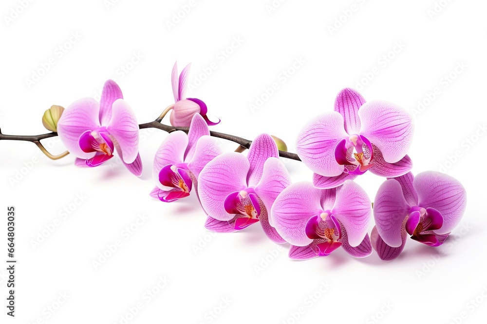 Pink Orchid isolated on white background. Pink Orchid isolated on white background.