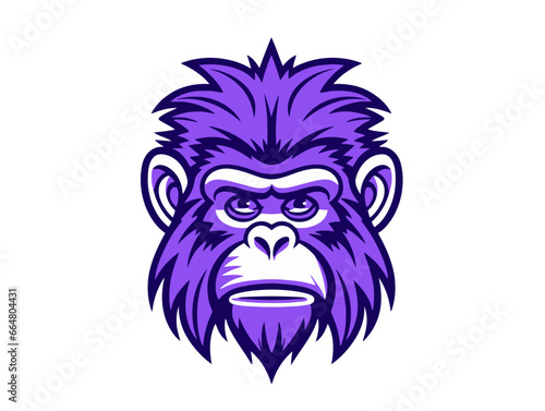 Wallpaper Mural Doodle Baboon, cartoon sticker, sketch, vector, Illustration, minimalistic Torontodigital.ca