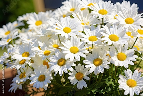 White daisy flowers. © Mehdi