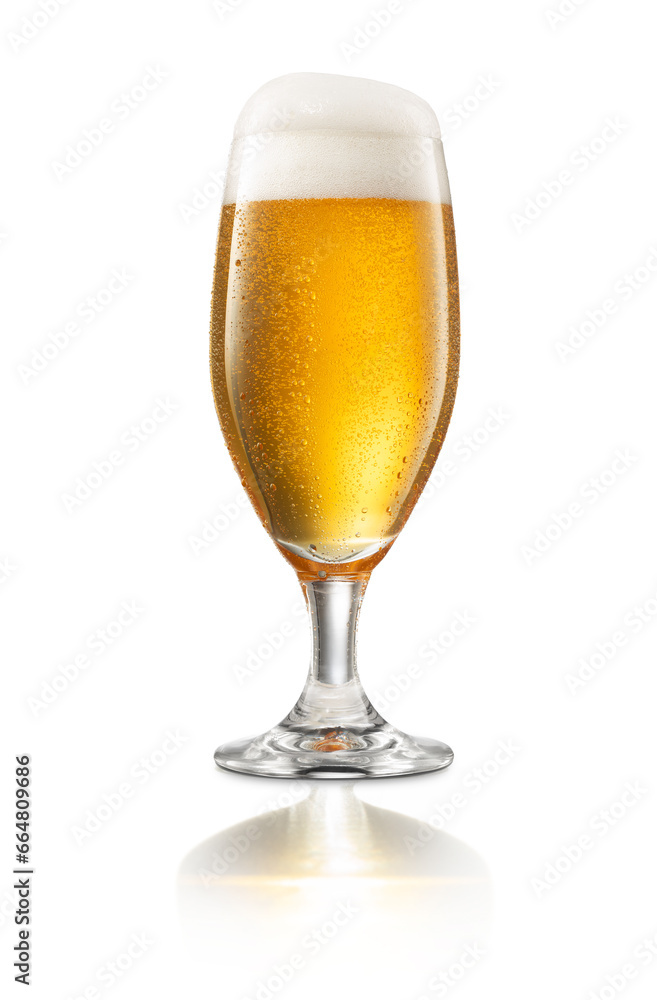 the perfect shoot of a glass beer in a Studio with white background the perfect shoot of a glass beer in a Studio with white background