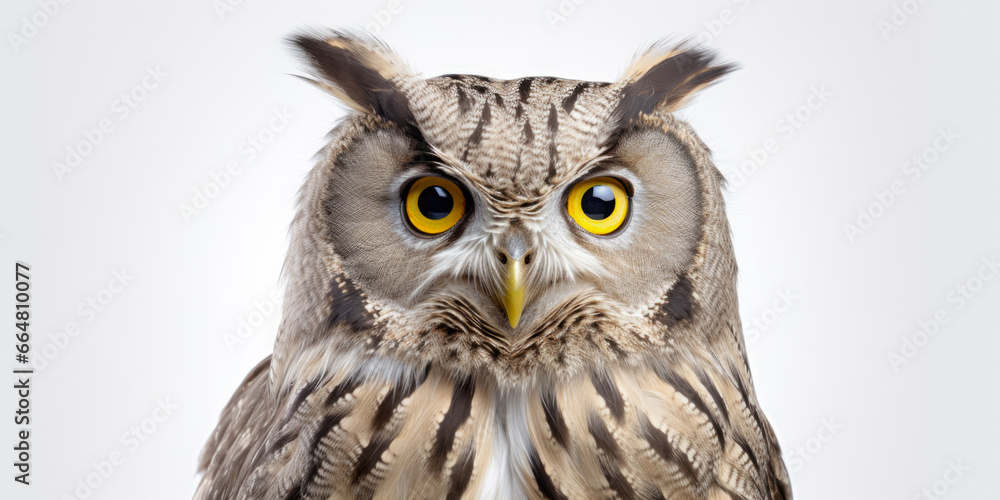 Photo In The Owl Studio On A Smooth Colored Background Created Using Artificial Intelligence Photo In The Owl Studio On A Smooth Colored Background Created Using Artificial Intelligence