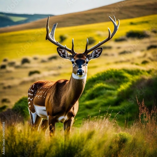Deer in meadow, Point Reyes National Seashore, California