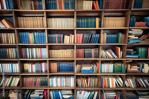 a shelf full of books