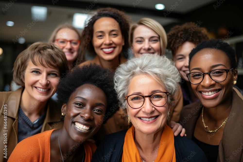 a group of women smiling a group of women smiling
