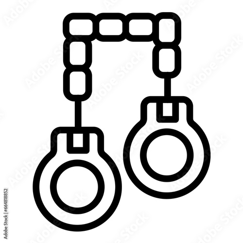 Handcuffs Icon Style