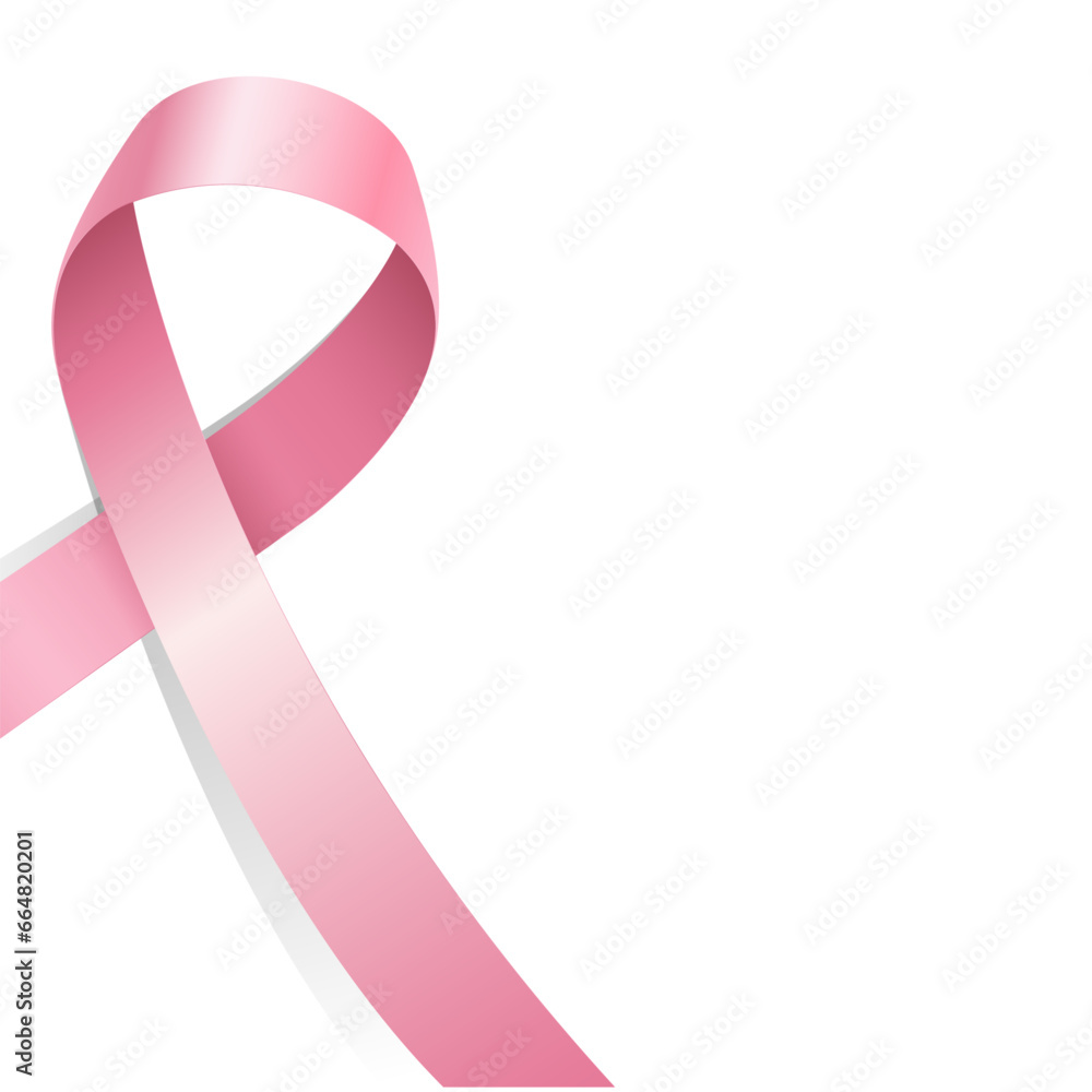 pink ribbon breast cancer day Vector Illustration pink ribbon breast cancer day Vector Illustration
