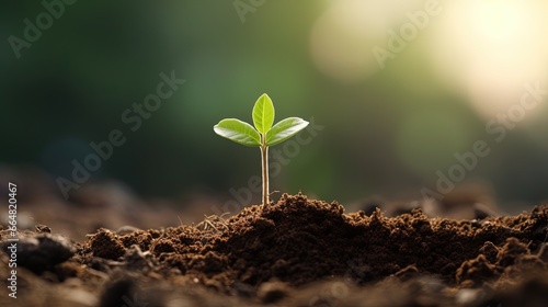 Young Sprout Plant Growing in the Soil

