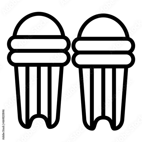 Knee Pad Icon Style