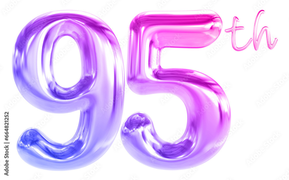 95 th anniversary - gradient number anniversary 95 th anniversary - gradient number anniversary