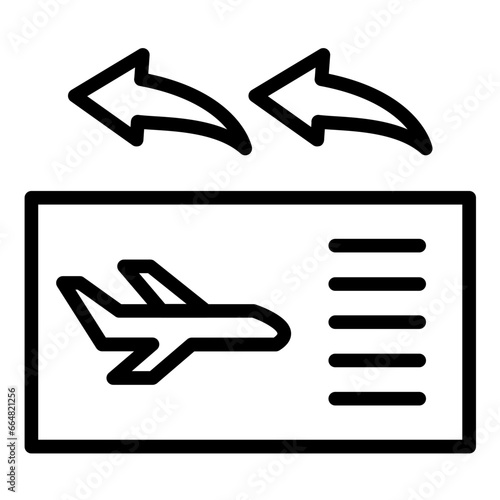 Airfare Reimbursement Icon Style