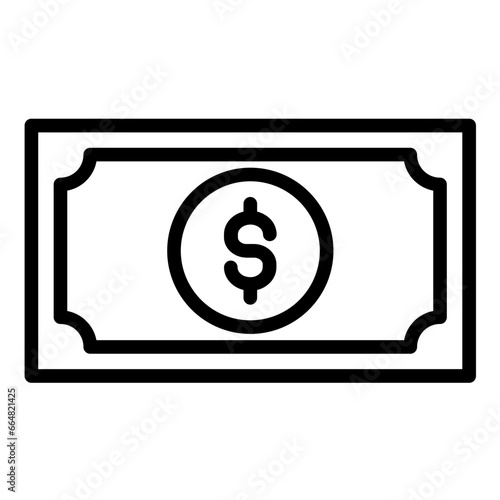 Dollar Bills Icon Style