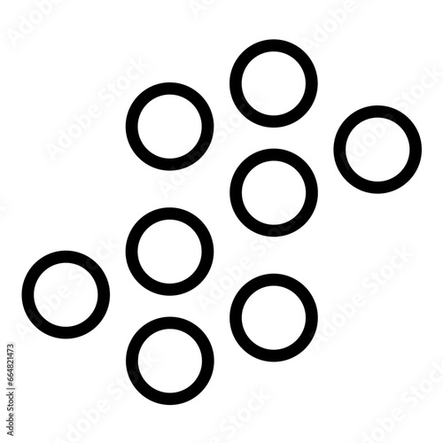 Iron Pellets Icon Style
