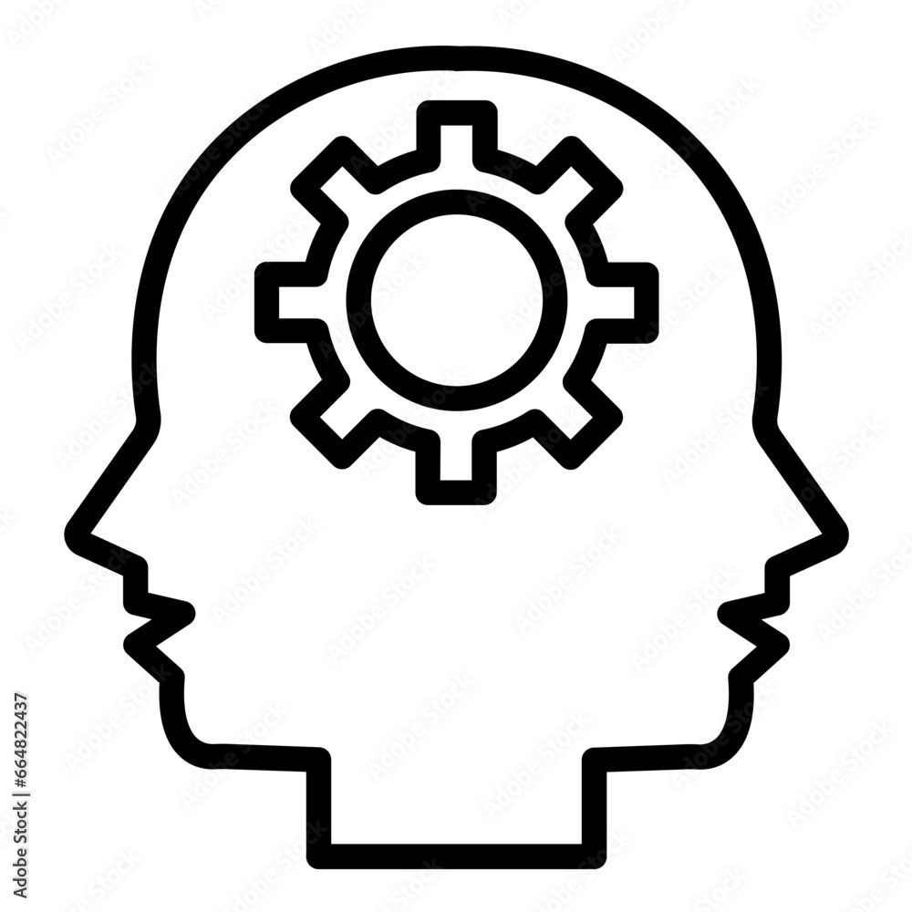Cognitive Psychology Icon Style Cognitive Psychology Icon Style