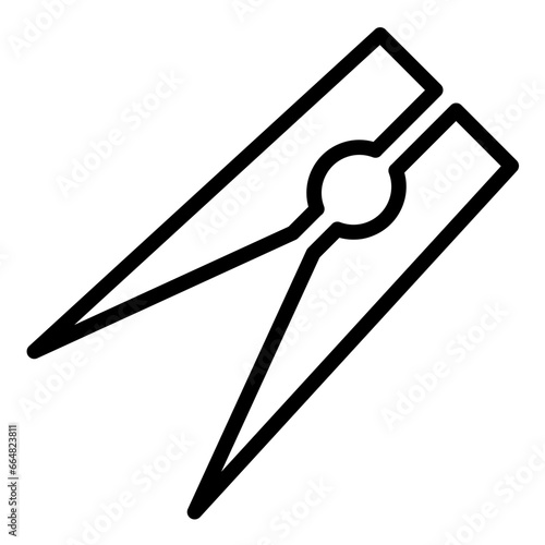 Clothes Pin Icon Style