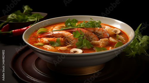 Thai Tom Yum Goong A hot and sour shrimp soup