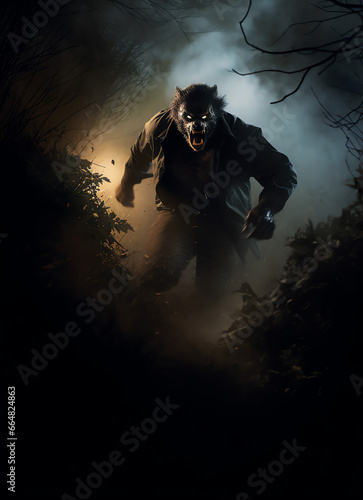 Werwolf im Wald photo