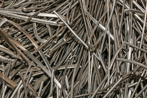 sorted aluminum from electrical cable waste for recycling