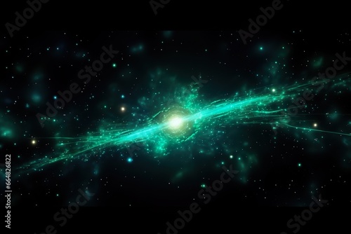 colorful light glowing starry space explosion