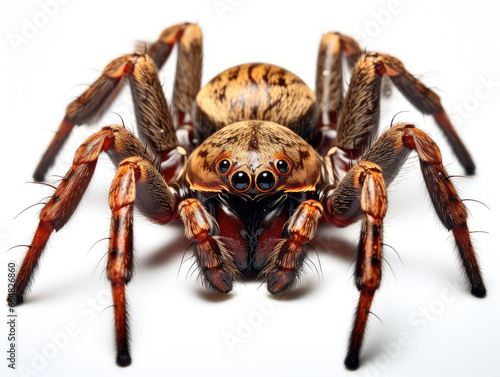 close up of a spider isolated on a transparent background PNG, Generative Ai