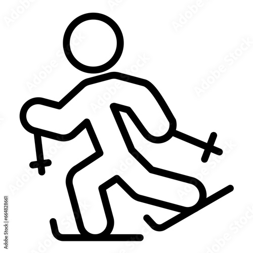 Ski Run Icon Style