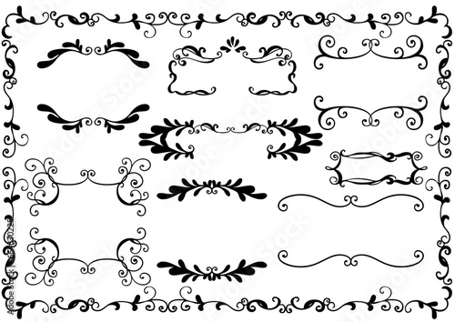 ヴィンテージ風　おしゃれフレーム 黒 Vintage-style:Stylish Frame
