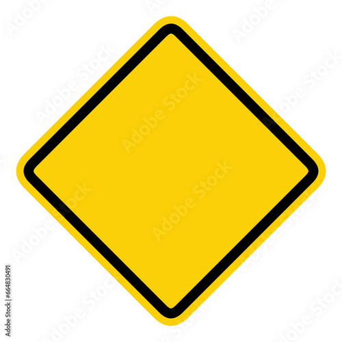 Hazard blank sign set, Warning sign vector illustration. 
 