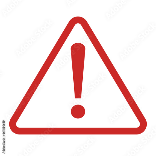 Hazard warning attention sign with exclamation mark symbol, caution icon. vector illustration. 
 