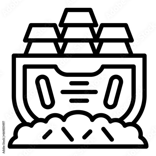 Treasure Chest Icon Style