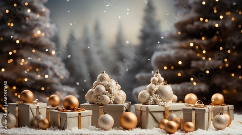 Merry Christmas Realistic Background With Presents  Merry Christmas Background   Hd Background