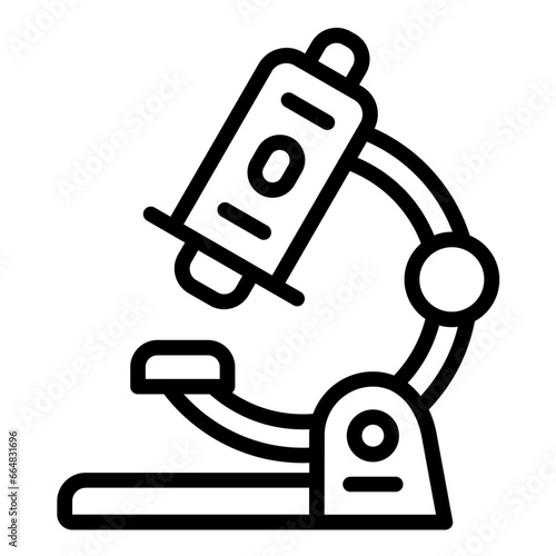 Microscope Icon Style