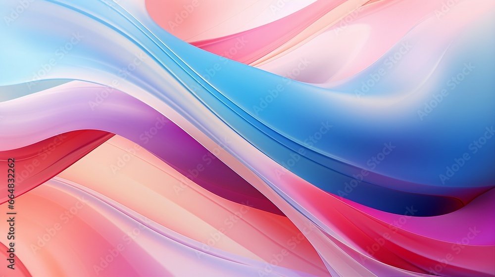 Illustration of colorful abstract background with pink and blue shiny wavy surfaces Illustration of colorful abstract background with pink and blue shiny wavy surfaces