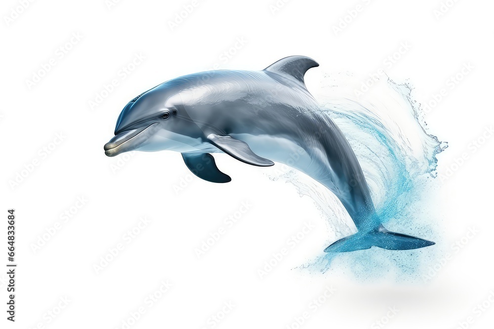A Dolphin Jumping Out Of The Water A Dolphin Jumping Out Of The Water