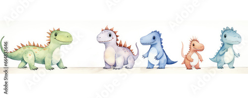 Watercolor Dinosaurs For Baby Boy Decor Charming Nursery Accents