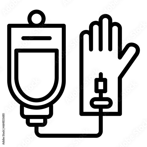 Blood Transfusion Icon Style