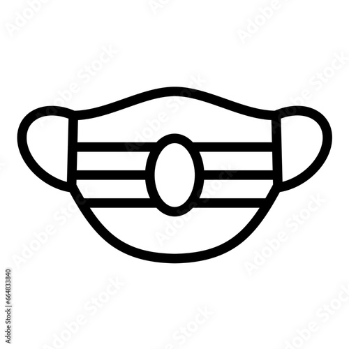 Protective Mask Icon Style