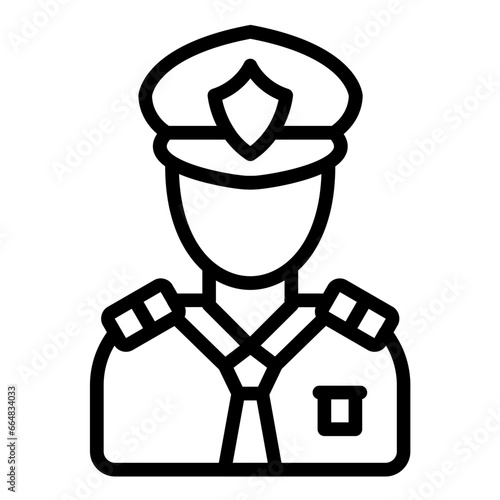 Marine Male Icon Style