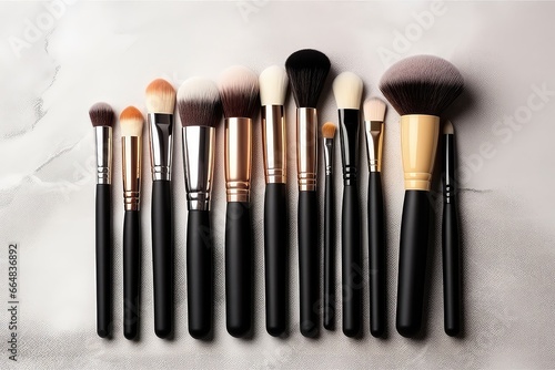 Essential Makeup Tools, Including Brushes And Powder, For Flawless Application