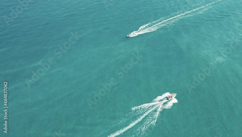 Wallpaper Mural Aerial drone video of iconic geological phenomenon of blue caves in northern Zakynthos island with deep sapphire rocky seascape Torontodigital.ca